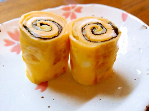 お弁当に☆白菜と味付け海苔の卵巻き